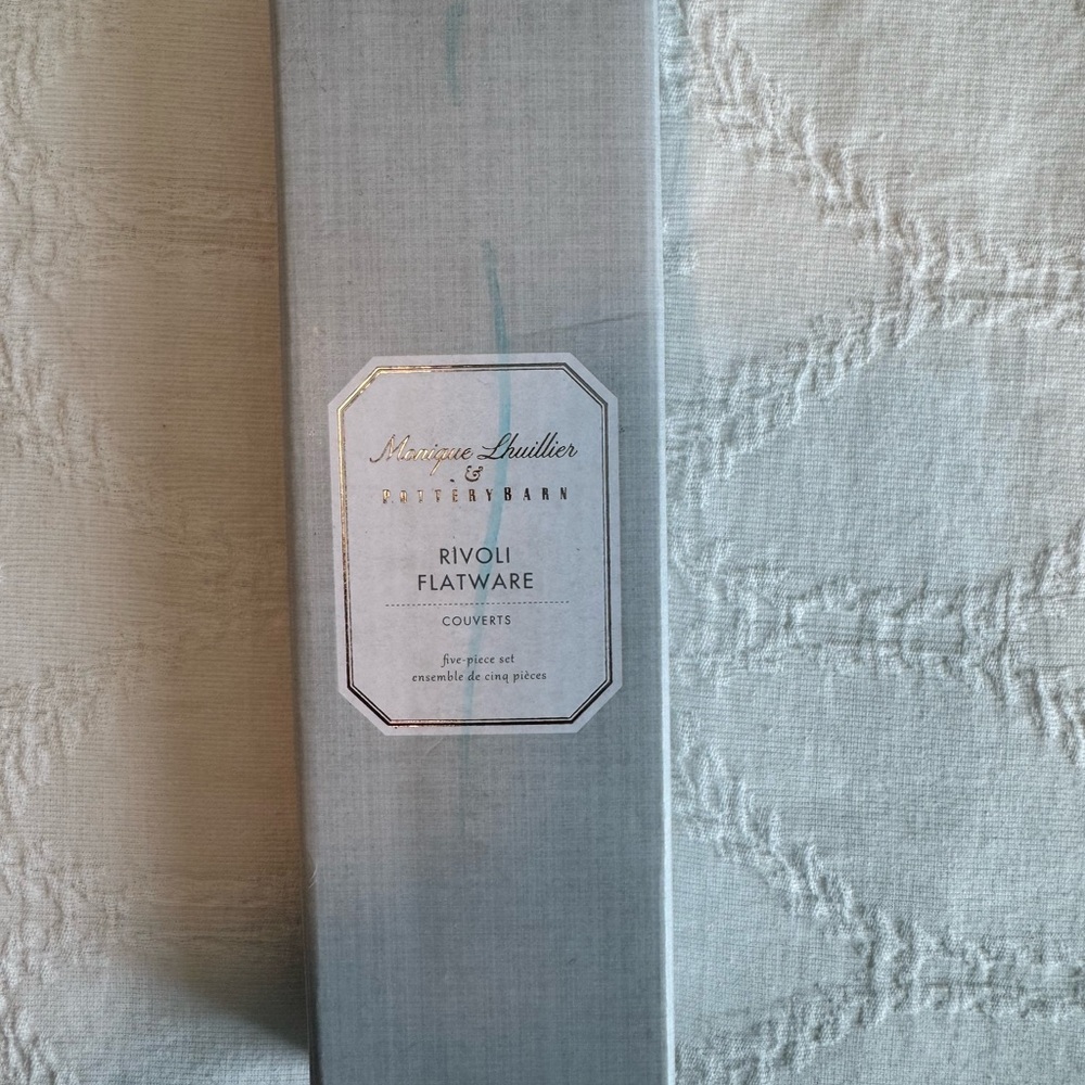 New Pottery Barn Lhuillier Rivoli Flatware 5 piece set